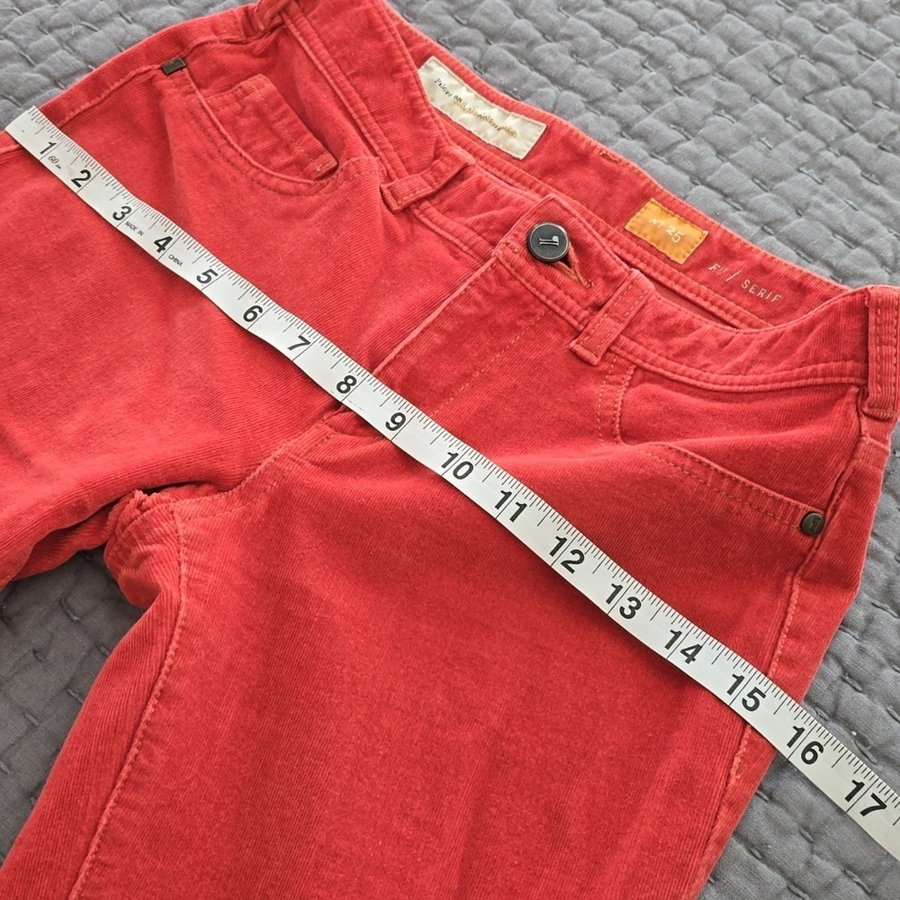 Pilcro And The Letterpress Rust Serif Skinny Corduroy Pants - Picture 10 of 15